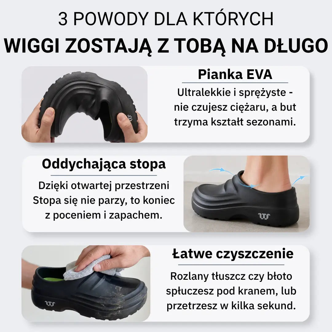 Wiggi EVA | Ergonomiczne buty na długie zmiany (Unisex)